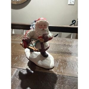 1995 Possible Dreams David Wenzel Santas Antics Figurine Santa Going Sledding